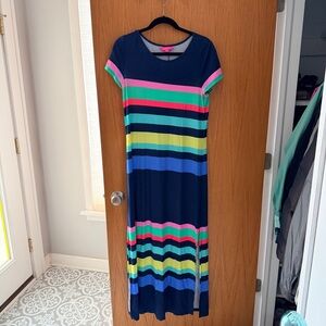 Lilly Pulitzer Colorful Striped Maxi Dress